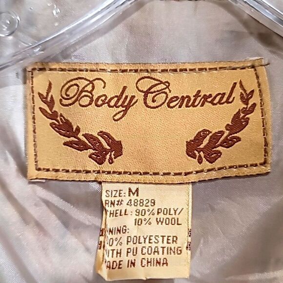 Body Central Brown Tan Multicolored Plaid Jacket Sz Medium - Picture 7 of 7